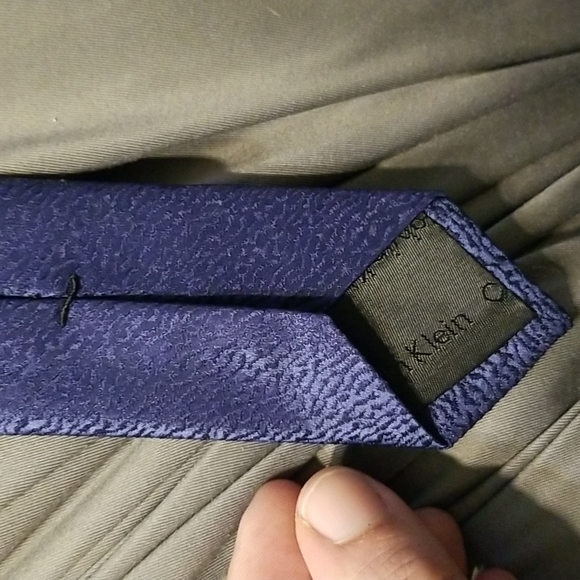 Calvin Klein Extreme Slim Blue Narrow Tie - Picture 10 of 15